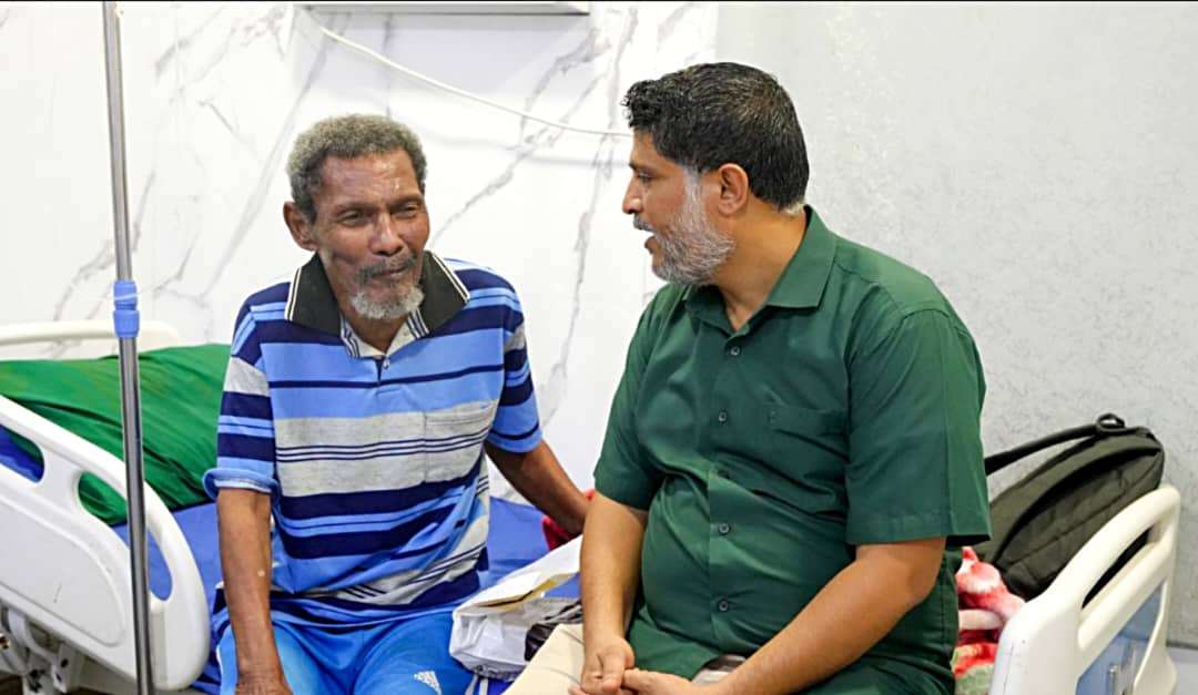 انتقالي العاصمة عدن يقدم الدعم اللازم لعلاج الكابتن علي نشطان