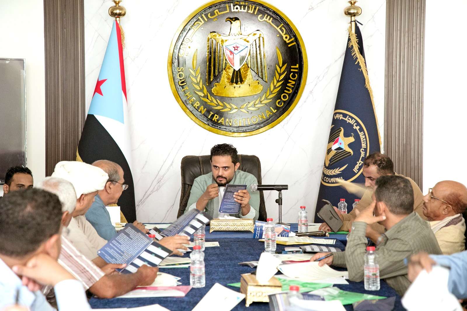 الأمانة العامة تعقد لقاءً تشاورياً مع الإدارات الإدارية والمالية بالهيئات المحلية للمجلس الانتقالي بالمحافظات