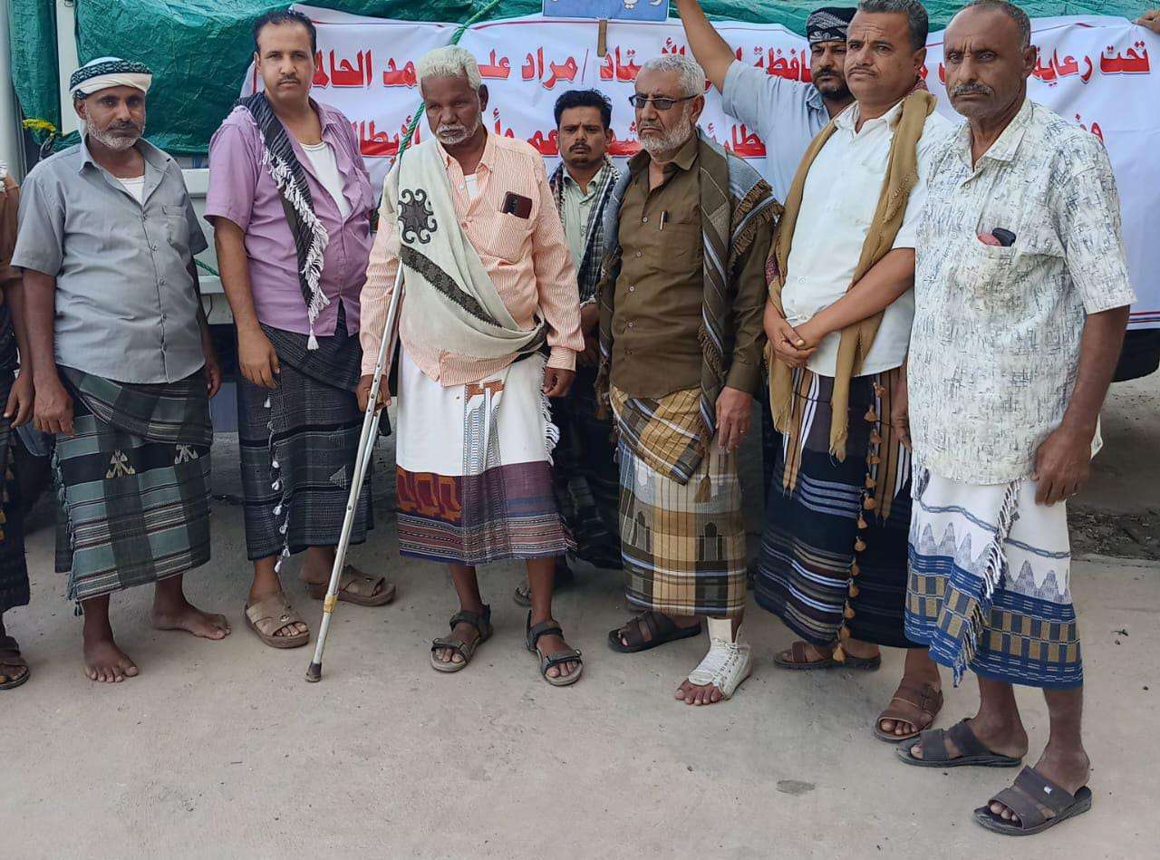 انتقالي الملاح والسلطة المحلية يسيران قافلة إغاثية لأبطال القوات المسلحة الجنوبية في جبهات كرش