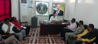 الحالمي يلتقي رئيس اللجنة التحضيرية لمنسقية جامعة لحج